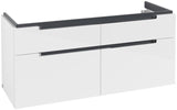 Villeroy & Boch Subway 2.0 Waschbeckenunterschrank 1287 mm Glossy White mit 4 Auszügen