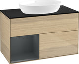 Villeroy & Boch Finion Waschtischunterschrank 1000 mm Glossy White Lacquer mit Beleuchtung