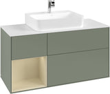 Villeroy & Boch Finion Waschtischunterschrank G161G 1200 mm Glossy White Lacquer mit LED-Beleuchtung