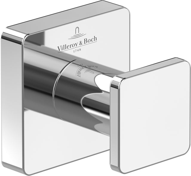 Villeroy & Boch Handtuchhaken Elements - Striking, eckig, Chrom, Messing, 45 x 44 x 45 mm