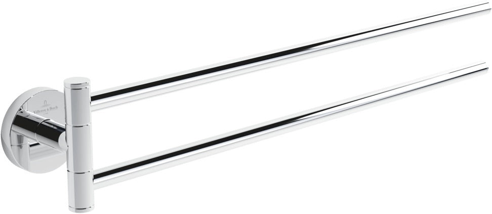 Villeroy & Boch Elements - Tender Handtuchhalter zweiarmig, schwenkbar, Chrom, 400 mm