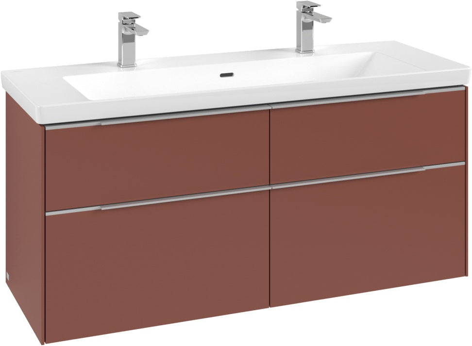 Villeroy & Boch Waschtischunterschrank Subway 3.0 C 602L0, 1272 mm, Brilliant White, mit LED-Beleuchtung