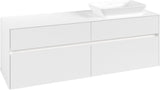 Villeroy & Boch Waschtischunterschrank Collaro C122 B0 1600 mm White Matt mit LED-Beleuchtung