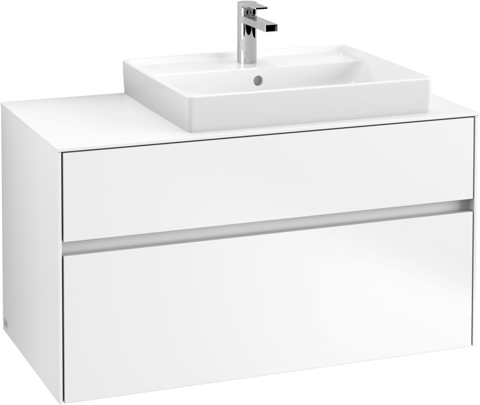Villeroy & Boch Waschtischunterschrank Collaro C018 B0 1000 mm White Matt mit Beleuchtung und SoftClosing