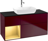 Villeroy & Boch Finion Waschtischunterschrank 1200 mm Glossy White Lacquer mit Beleuchtung