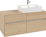 Villeroy & Boch Waschtischunterschrank Collaro C130 Nordic Oak 1200 mm mit 4 Auszügen und Push-Open