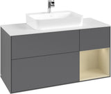 Villeroy & Boch Waschtischunterschrank Finion F421G 1200 mm Glossy White Lacquer