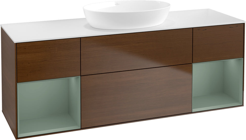 Villeroy & Boch Finion Waschtischunterschrank GD01GF 1600 mm Glossy White Lacquer mit Beleuchtung
