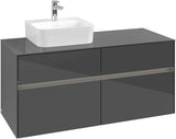 Villeroy & Boch Waschbeckenunterschrank Collaro 1200 mm Glossy White mit LED-Beleuchtung