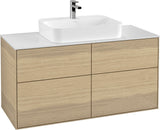 Villeroy & Boch Finion Waschtischunterschrank 1200 mm Glossy White Lacquer mit LED-Beleuchtung