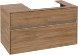 Villeroy & Boch Waschbeckenunterschrank Collaro C018 B0 1000 mm Kansas Oak mit LED-Beleuchtung und SoftClosing