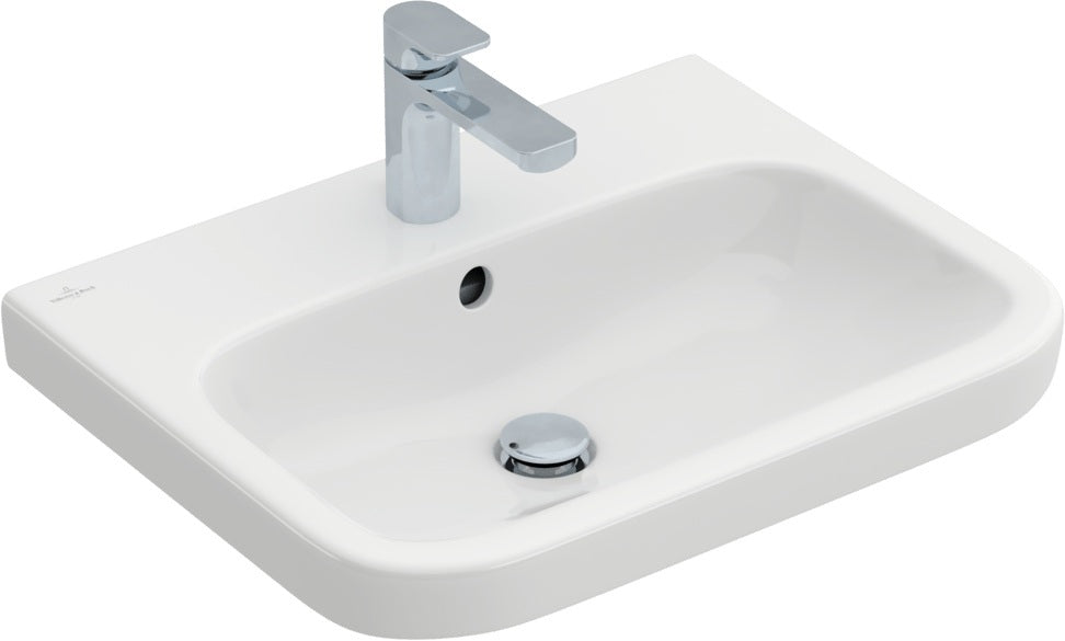 Villeroy & Boch Architectura Wandwaschbecken 600 mm Weiß Alpin Rechteck