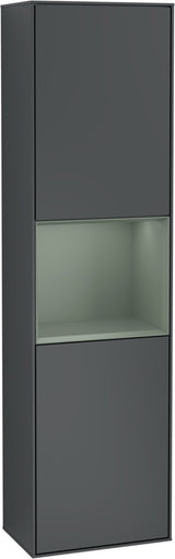 Villeroy & Boch Hochschrank Finion F460GF – 418 mm, Glossy White Lacquer, mit Beleuchtung & SoftClosing