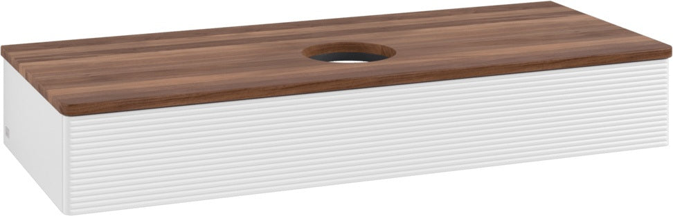 Villeroy & Boch Antao Waschtischunterschrank 1200 mm Glossy White Lacquer mit LED-Beleuchtung