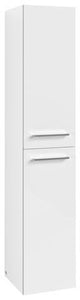 Villeroy & Boch Avento Hochschrank 350 mm Crystal Grey, 2 Türen, links, wandhängend