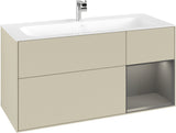 Villeroy & Boch Finion Waschbeckenunterschrank Glossy White Lacquer 1196 mm mit LED-Beleuchtung