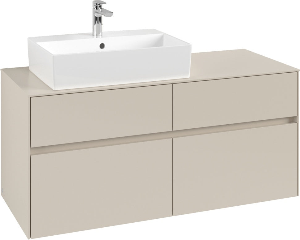 Villeroy & Boch Waschtischunterschrank Collaro C12900 1200 mm Cashmere Grey mit SoftClosing