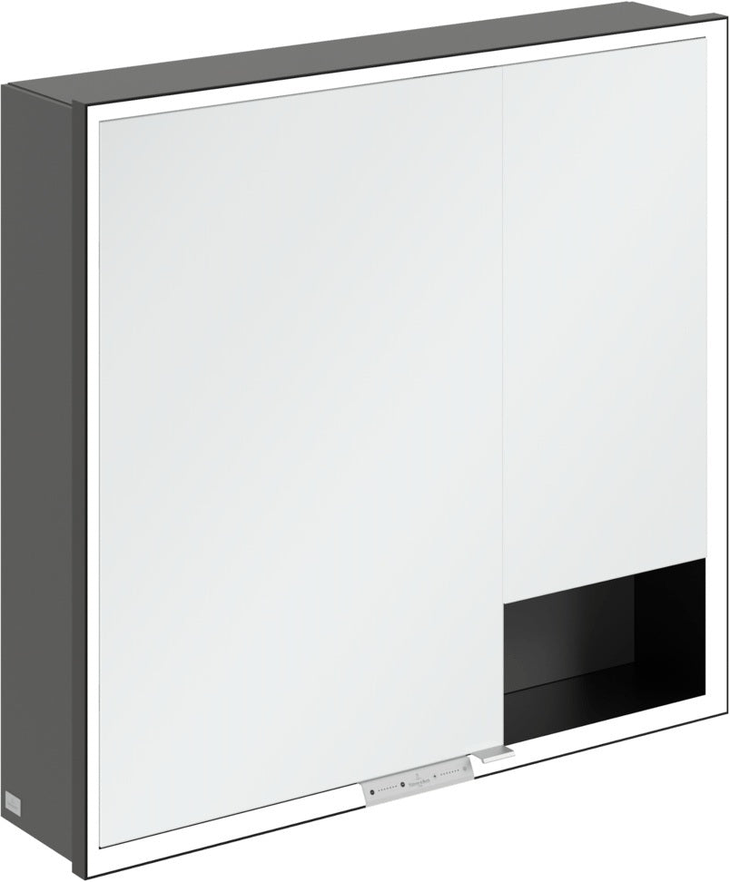 Villeroy & Boch Spiegelschrank My View+ B48110 1000 mm Graphite mit LED-Beleuchtung und SoftClosing