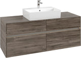Villeroy & Boch Waschtischunterschrank Collaro C131 B0 1400 mm Stone Oak mit Beleuchtung & SoftClosing