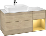 Villeroy & Boch Waschtischunterschrank Finion F401G 1200 mm Glossy White Lacquer mit Beleuchtung
