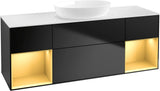 Villeroy & Boch Finion Waschtischunterschrank GD01GF 1600 mm Glossy White Lacquer mit Beleuchtung
