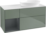 Villeroy & Boch Finion Waschtischunterschrank 1200 mm Glossy White Lacquer mit Beleuchtung