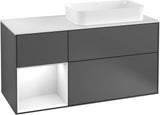 Villeroy & Boch Finion Waschbeckenunterschrank 1200 mm Glossy White Lacquer mit LED-Beleuchtung