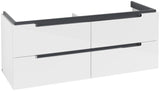Villeroy & Boch Subway 2.0 Waschtischunterschrank 1287 mm mit 4 Auszügen in Glossy White