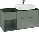 Villeroy & Boch Finion Waschbeckenunterschrank 1200 mm Glossy White Lacquer mit Beleuchtung