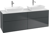 Villeroy & Boch Finion Waschbeckenunterschrank 1600 mm Glossy White Lacquer mit Beleuchtung