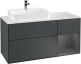 Villeroy & Boch Waschtischunterschrank Finion F401G 1200 mm Glossy White Lacquer mit Beleuchtung