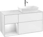 weiß / Mitteldichte Faserplatte (MDF) / G801M T 1200x603x501mm Glossy White