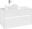 Villeroy & Boch Waschtischunterschrank Collaro C039 B0 1000 mm Glossy White mit Beleuchtung