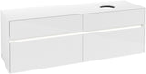 Villeroy & Boch Waschtischunterschrank Collaro C051 B0 1600 mm Glossy White mit LED-Beleuchtung