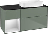 Villeroy & Boch Finion Waschtischunterschrank 120 cm Glossy White Lacquer mit Beleuchtung