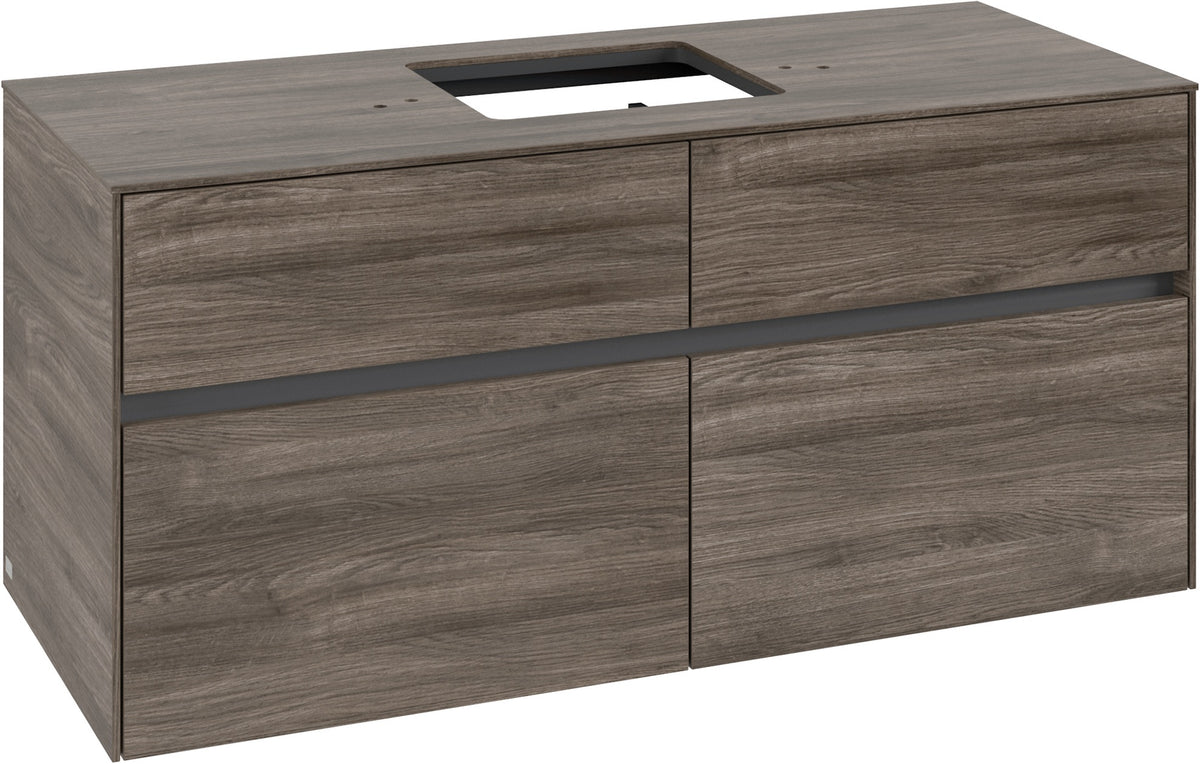 Villeroy & Boch Waschtischunterschrank Collaro C128 Stone Oak 1200 mm mit 4 Auszügen