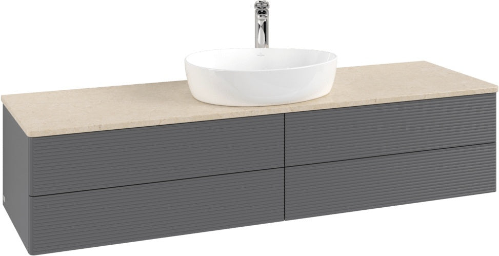 Villeroy & Boch Waschbeckenunterschrank Antao K25153 1600 mm Anthracite Matt Lacquer