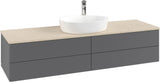 Villeroy & Boch Waschbeckenunterschrank Antao K25153 1600 mm Anthracite Matt Lacquer