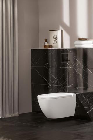 Villeroy & Boch ViConnect Betätigungsplatte Glass Glossy Grey eckig 2-Tasten