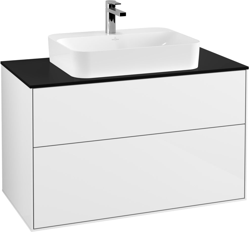 Villeroy & Boch Finion Waschtischunterschrank 1000 mm Glossy White Lacquer mit SoftClosing
