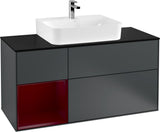 Villeroy & Boch Finion Waschbeckenunterschrank 1200 mm Glossy White mit Beleuchtung