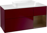 Villeroy & Boch Finion Waschtischunterschrank G711G Black Matt Lacquer 1200 mm mit Beleuchtung