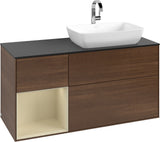 Villeroy & Boch Finion Waschtischunterschrank 1200 mm Glossy White Lacquer mit Beleuchtung