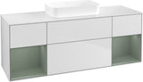 Villeroy & Boch Finion Waschtischunterschrank 1600 mm Glossy White Lacquer mit Beleuchtung
