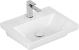 Villeroy & Boch Wandwaschbecken Subway 3.0 550 x 440 mm Weiß Alpin – Rechteck, ohne Überlauf, mit Hahnloch