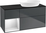 Villeroy & Boch Waschtischunterschrank Finion FA42G 1200 mm Glossy White Lacquer mit Beleuchtung