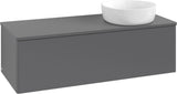 Villeroy & Boch Waschtischunterschrank Antao 1200 mm Anthracite Matt Lack mit LED-Auszugsbeleuchtung