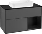 anthrazit / Mitteldichte Faserplatte (MDF) / F252P D