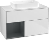 Villeroy & Boch Finion Waschtischunterschrank 1000 mm Glossy White Lacquer – mit LED-Beleuchtung & SoftClosing
