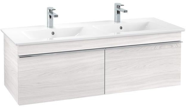 Villeroy & Boch Venticello Waschbeckenunterschrank 1253 mm Glossy White – 2 Auszüge, wandhängend
